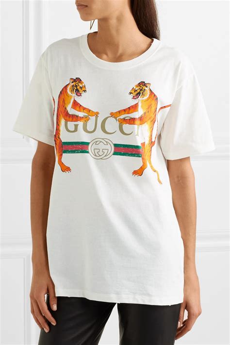 gucci tiger logo t shirt